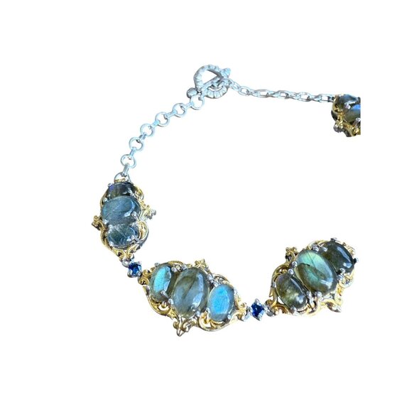 NWT Sterling Silver STS Chuck Clemency Labradorite Bracelet - Picture 8 of 11